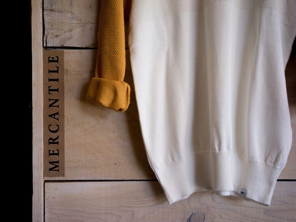 Jumper against wooden background